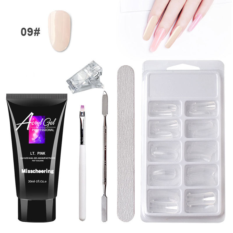Painless Crystal Gel Nail Extension Kit for Quick Nail Art