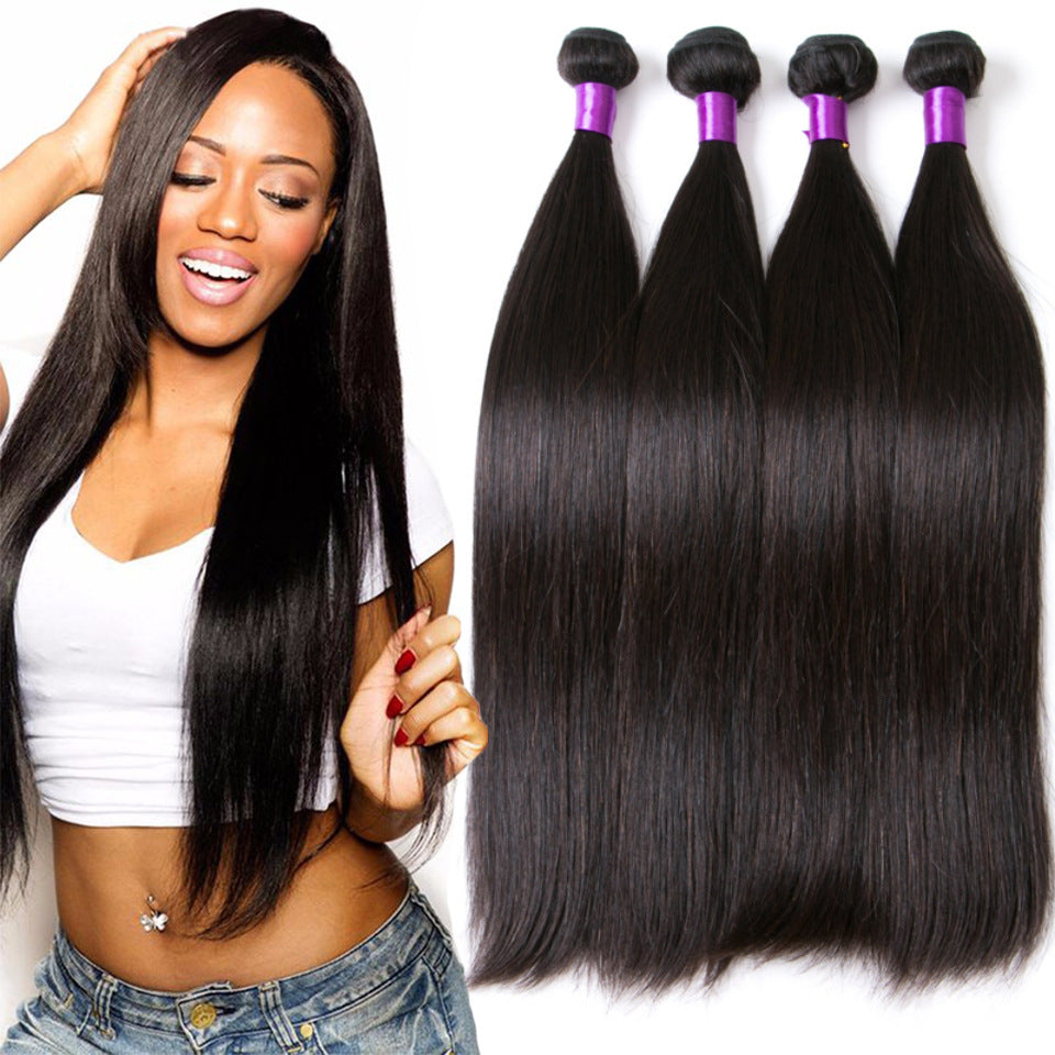 Brazilian Straight Human Hair Wig – Natural Color, 100% Virgin Hair, Hot Sale