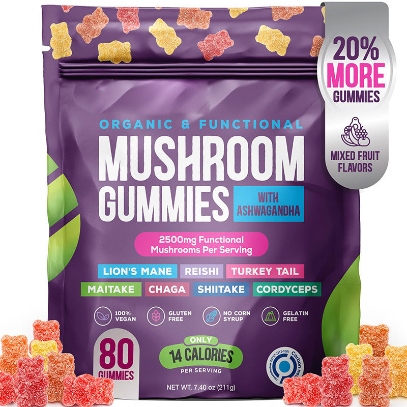 Mushroom Soft Candy Supplement Tablets for Daily Nutrition
