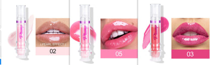 New Tube Lip Gloss – Rich Color, Slight Plumping Effect, Mirror Shine Liquid Lipstick, Hydrating Honey Glass Finish Lip Color (USA)