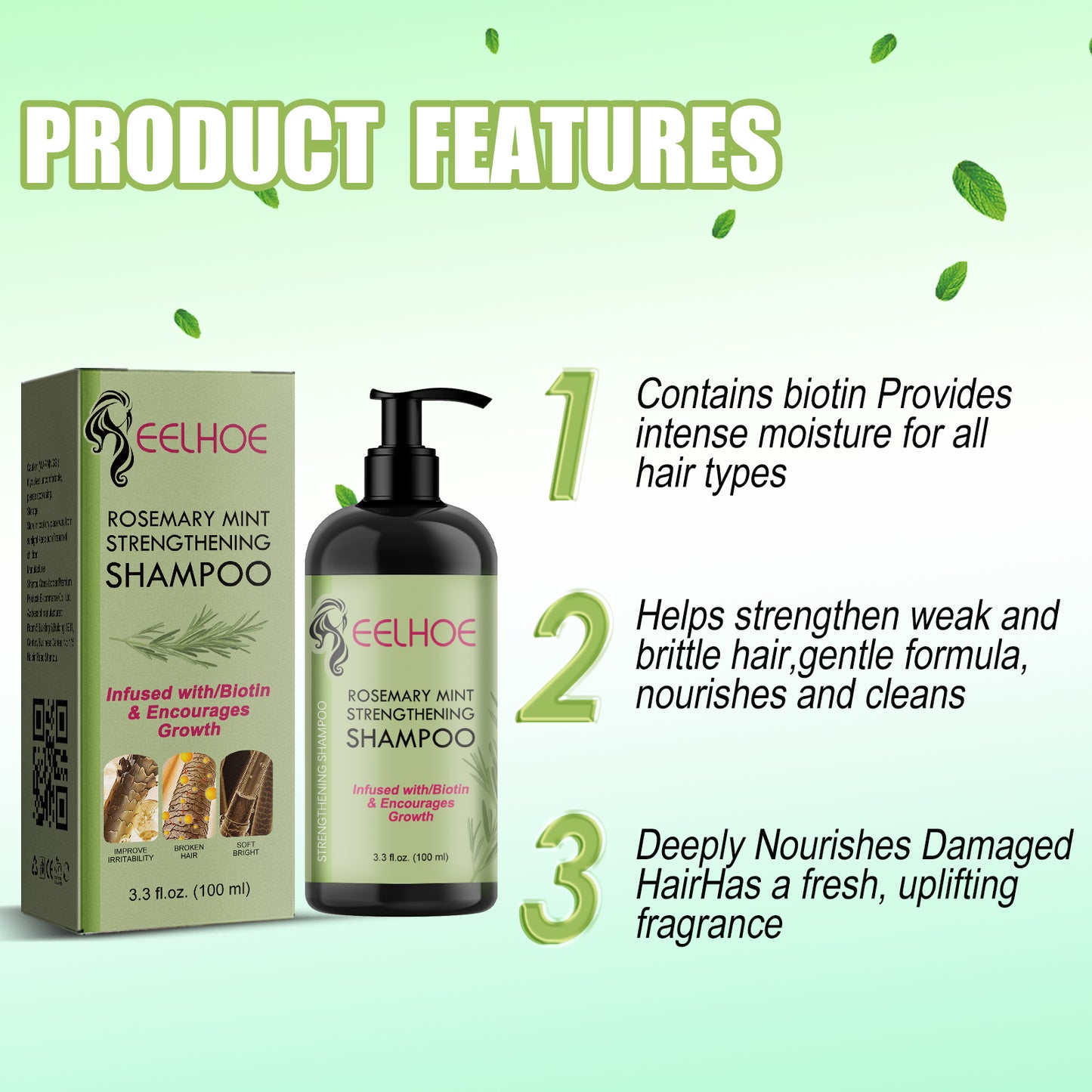 EELHOE Hair Growth & Repair Serum – Thickening Treatment for Hairline, Roots & Scalp | Moisturizing Anti-Hair Loss Formula (USA)