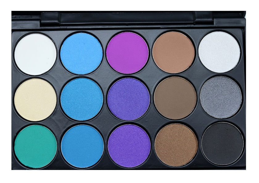 15-Color Earth Tone Eyeshadow Palette – Smoky & Multi-Color Makeup for Eye Beauty