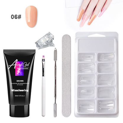 Painless Crystal Gel Nail Extension Kit for Quick Nail Art