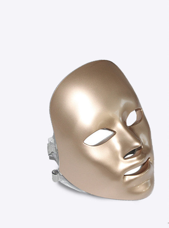 7-Color LED Facial Beauty Device – Anti-Aging Skin Rejuvenation Light Therapy Face Massager (Golden Edition Available)