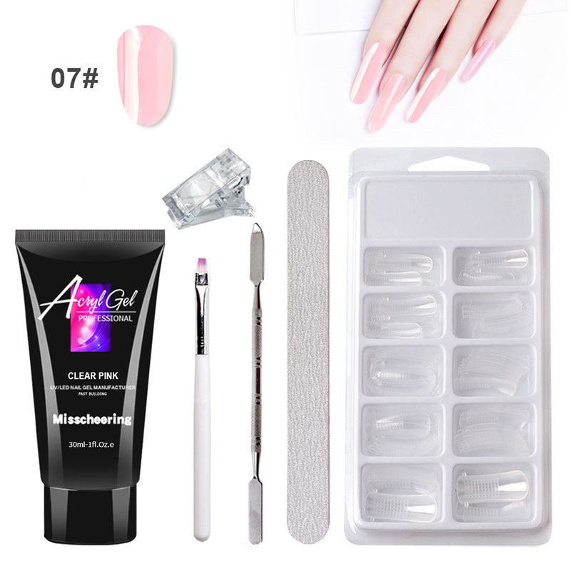 Painless Crystal Gel Nail Extension Kit for Quick Nail Art