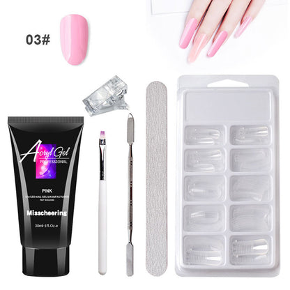 Painless Crystal Gel Nail Extension Kit for Quick Nail Art