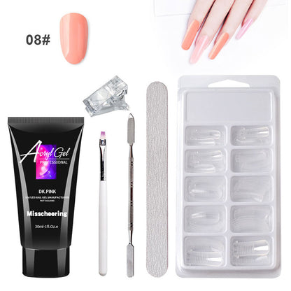 Painless Crystal Gel Nail Extension Kit for Quick Nail Art