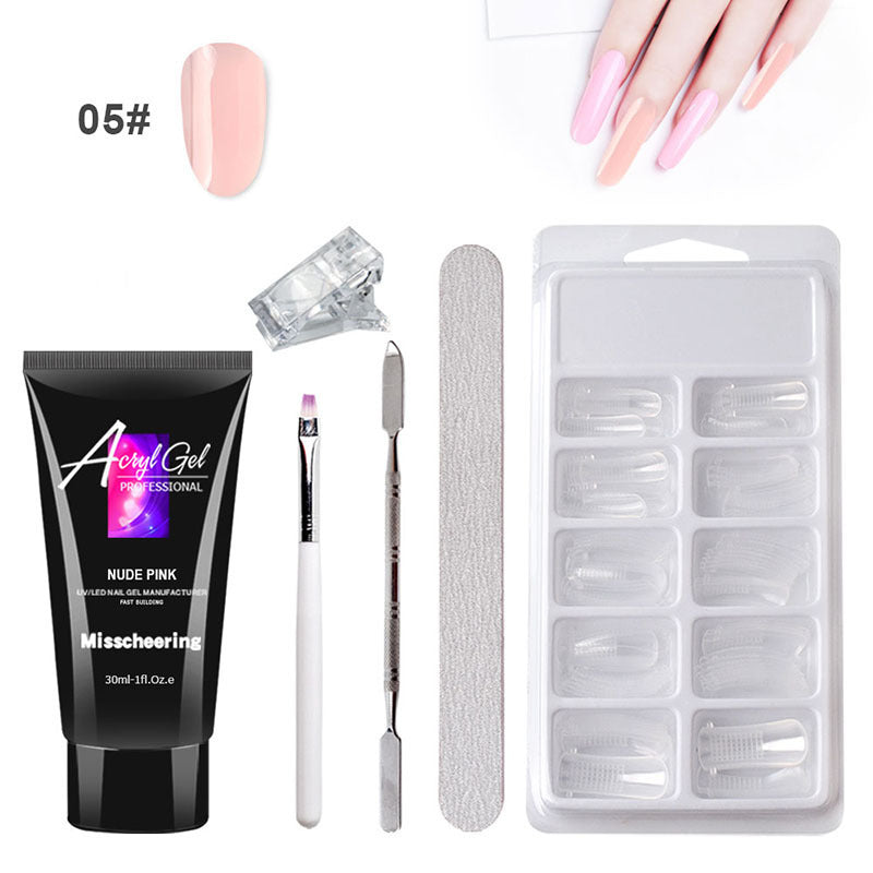Painless Crystal Gel Nail Extension Kit for Quick Nail Art