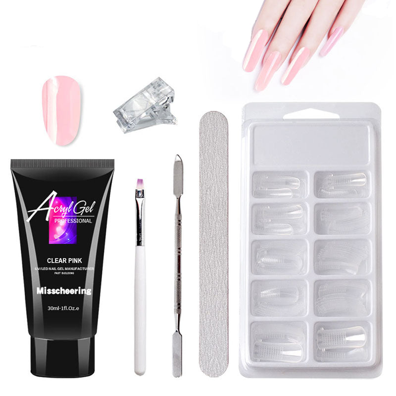 Painless Crystal Gel Nail Extension Kit for Quick Nail Art