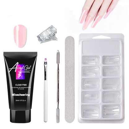 Painless Crystal Gel Nail Extension Kit for Quick Nail Art