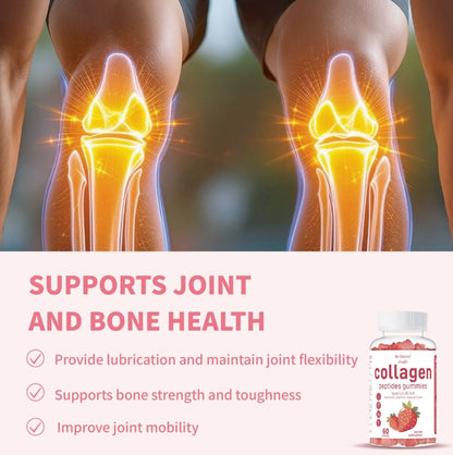 Collagen Peptide Gummies – Skin, Hair & Nail Supplement for Women & Men