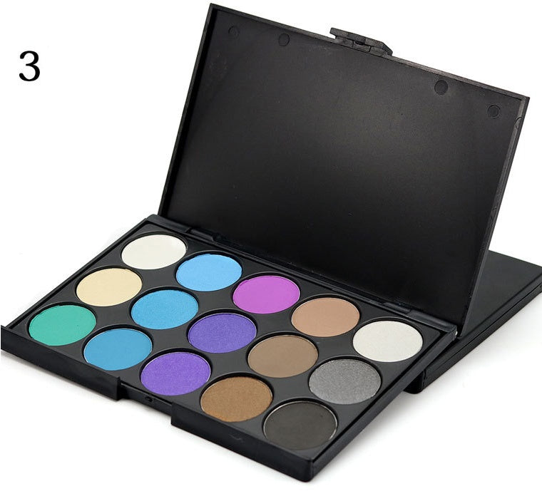 15-Color Earth Tone Eyeshadow Palette – Smoky & Multi-Color Makeup for Eye Beauty