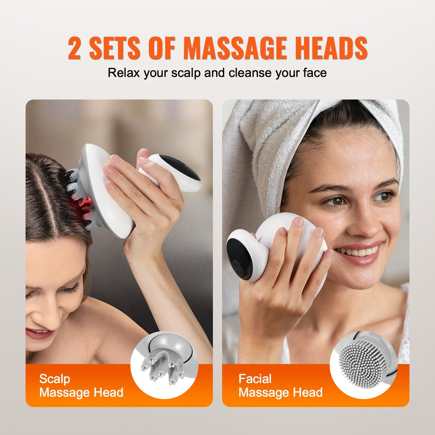 Electric Scalp Massager – Rechargeable Waterproof Head Massager for Hair Growth, Stress Relief & Deep Relaxation(USA)
