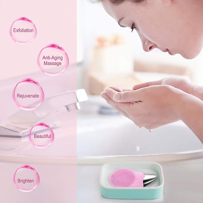 Facial Cleansing Brush for Women – Electric Deep Pore Cleanser for Clear & Glowing Skin (UAE)