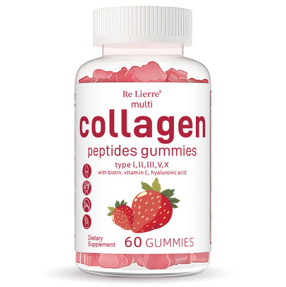 Collagen Peptide Gummies – Skin, Hair & Nail Supplement for Women & Men