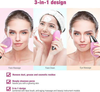 Facial Cleansing Brush for Women – Electric Deep Pore Cleanser for Clear & Glowing Skin (UAE)