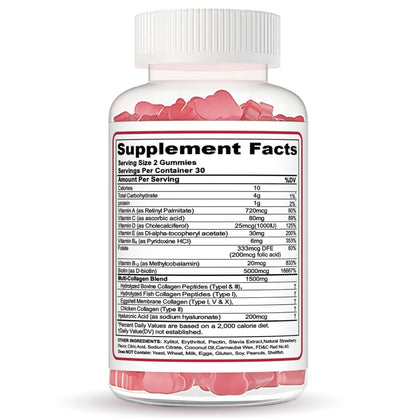 Collagen Peptide Gummies – Skin, Hair & Nail Supplement for Women & Men