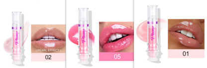 New Tube Lip Gloss – Rich Color, Slight Plumping Effect, Mirror Shine Liquid Lipstick, Hydrating Honey Glass Finish Lip Color (USA)