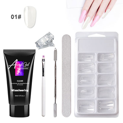 Painless Crystal Gel Nail Extension Kit for Quick Nail Art