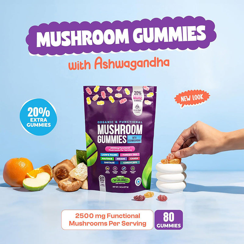 Mushroom Soft Candy Supplement Tablets for Daily Nutrition