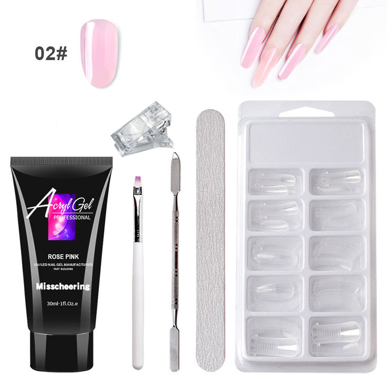 Painless Crystal Gel Nail Extension Kit for Quick Nail Art