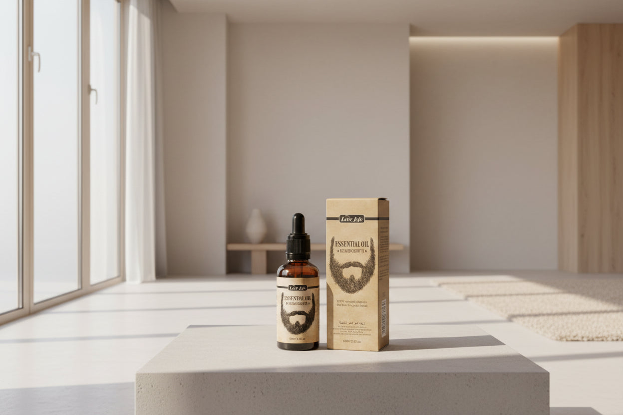 زيت نمو اللحية لوف جوجو - لنمو سريع للحية، سيروم للحية أكثر كثافة وامتلاء للرجال (الإمارات العربية المتحدة)