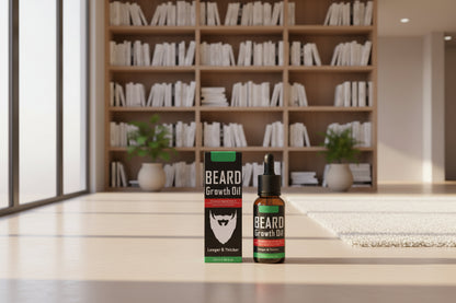 زيت نمو اللحية لوف جوجو - لنمو سريع للحية، سيروم للحية أكثر كثافة وامتلاء للرجال (الإمارات العربية المتحدة)