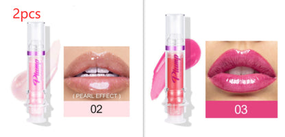New Tube Lip Gloss – Rich Color, Slight Plumping Effect, Mirror Shine Liquid Lipstick, Hydrating Honey Glass Finish Lip Color (USA)