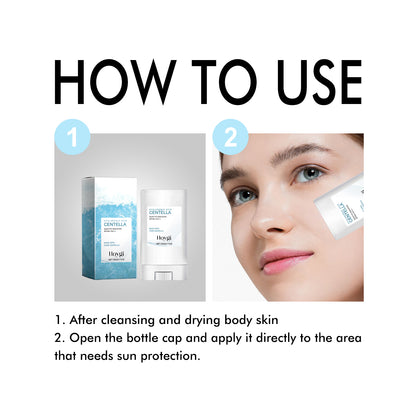 Hyaluronic Acid Sunscreen Stick SPF UV Protection – Moisturizing Sunblock for Face, Sunburn Relief & Redness Repair (USA)