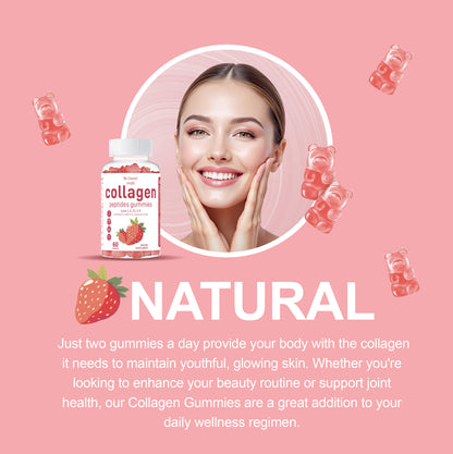 Collagen Peptide Gummies – Skin, Hair & Nail Supplement for Women & Men