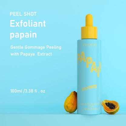 Papaya Enzyme AHA BHA Gentle Peeling Solution – Exfoliating Face Peel for Brightening, Acne & Dark Spot Removal (USA)