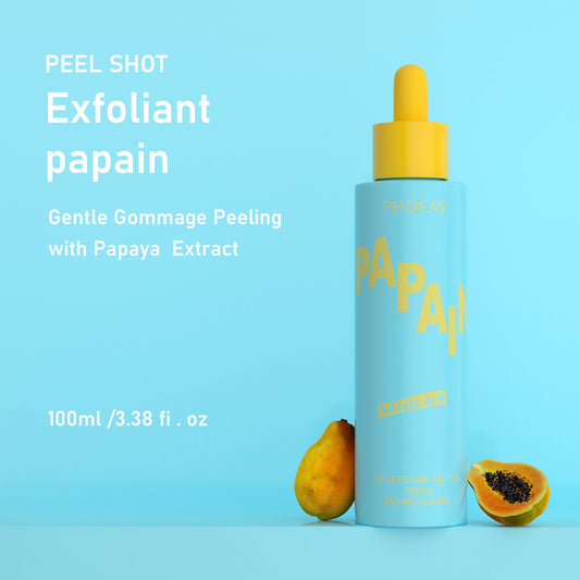 Papaya Enzyme AHA BHA Gentle Peeling Solution – Exfoliating Face Peel for Brightening, Acne & Dark Spot Removal (USA)