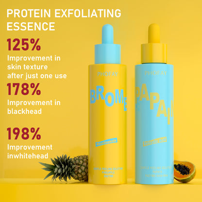 Papaya Enzyme AHA BHA Gentle Peeling Solution – Exfoliating Face Peel for Brightening, Acne & Dark Spot Removal (USA)