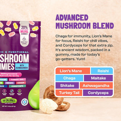 Mushroom Soft Candy Supplement Tablets for Daily Nutrition