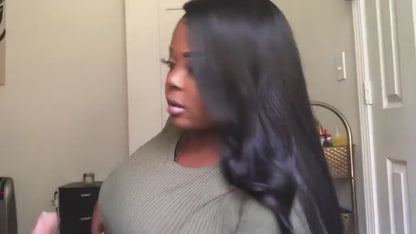 Brazilian Straight Human Hair Wig – Natural Color, 100% Virgin Hair, Hot Sale